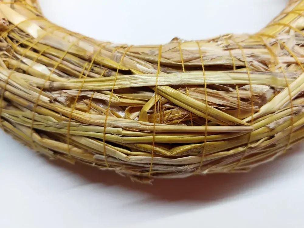 Slámový věnec průměr 40 cm/ 8 cm
