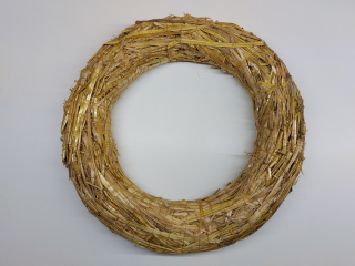 Slámový věnec průměr 20 cm  (11 Kč kus) KARTON 70 ks